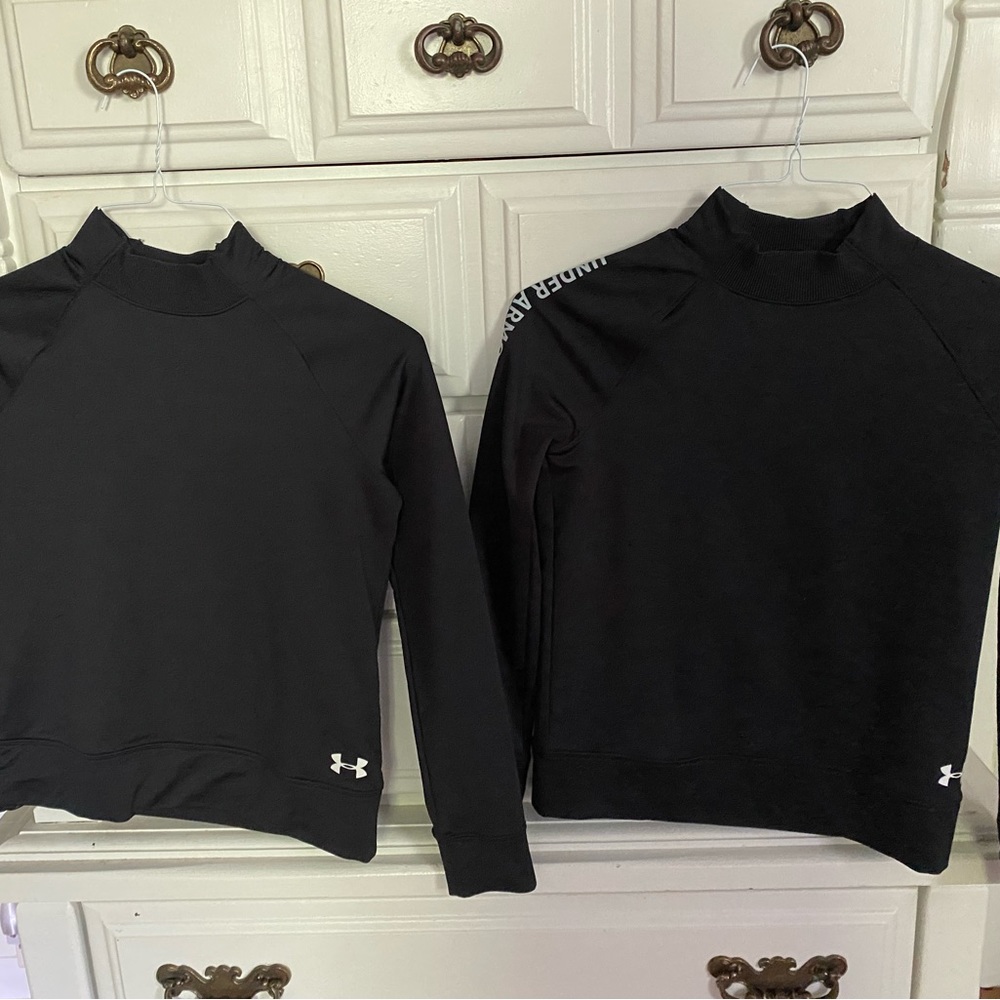 Two long sleeve athletic shirts